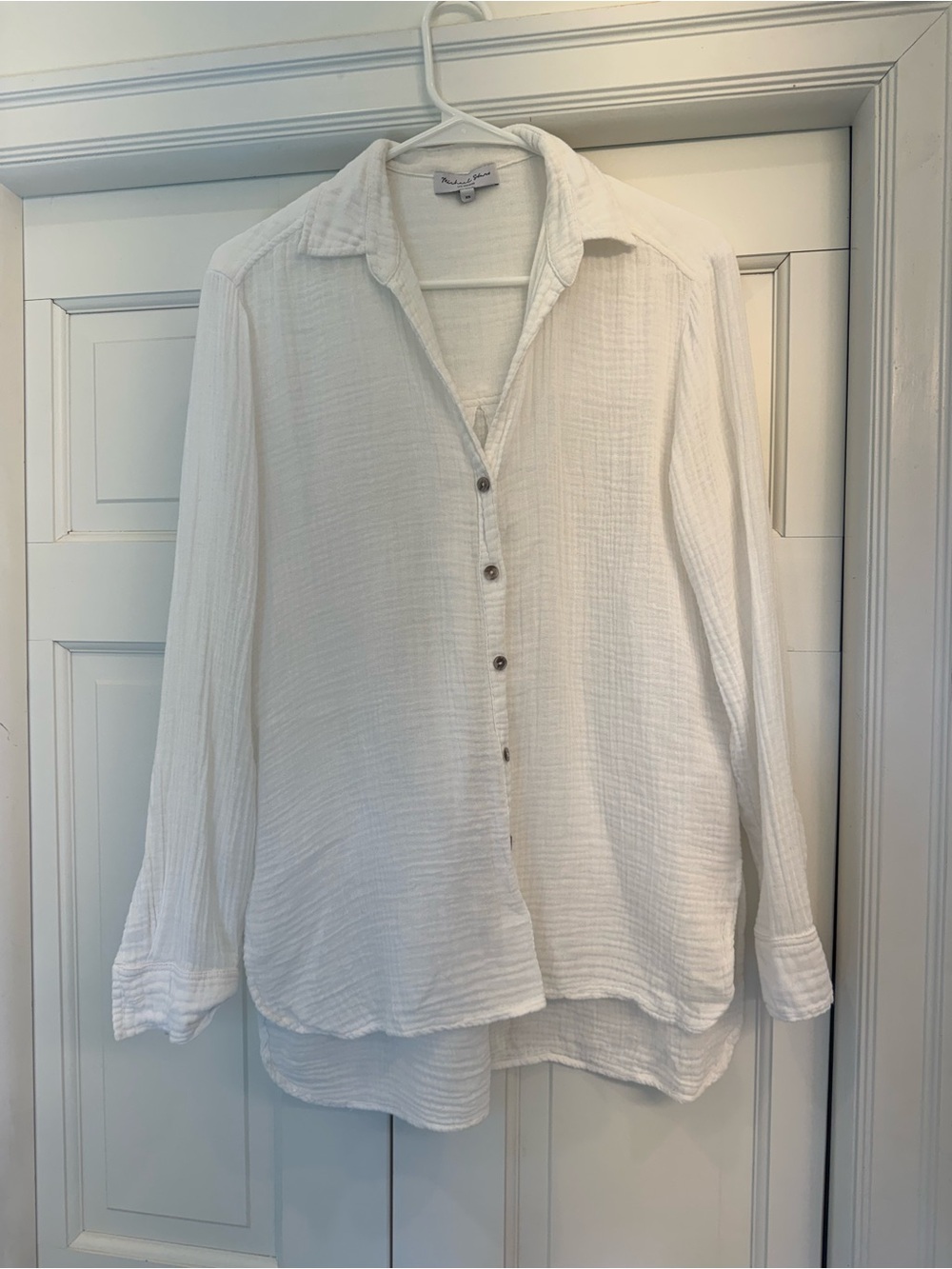 Michael Stars Leo Gauze Button Down Shirt - XS